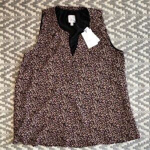 Hatch X J. Crew sleeveless floral blouse size s-m